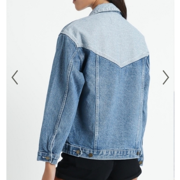 Rollas Jean Denim Jacket in Tumbled Blue - Picture 9 of 12